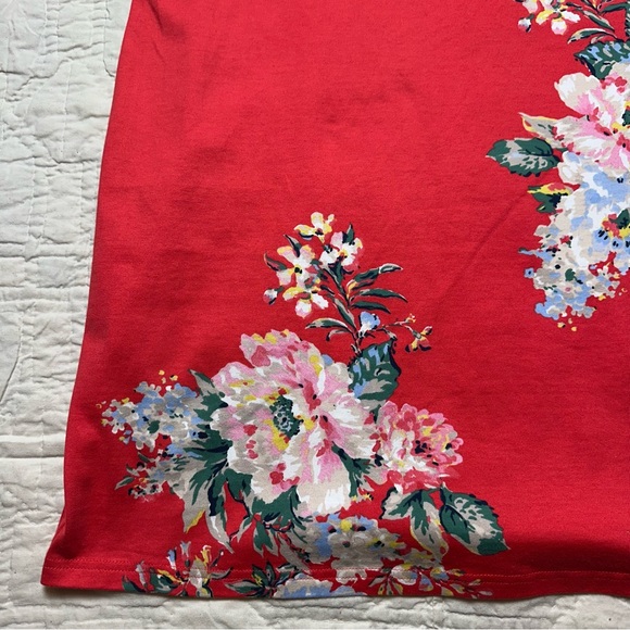Floral Cotton Jersey Dress | A-Line Tea Dress · Joules - Picture 6 of 14